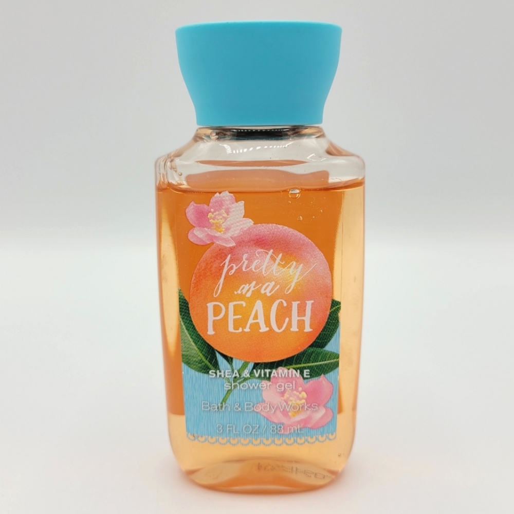 Bath & Body Works Pretty as a Peach Mini Travel Size Shower Gel Wash 3 fl oz